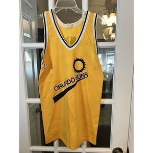 Vintage‎ Mason Orlando Suns Jersey Size 38-40 Yellow Made In Usa        Y
